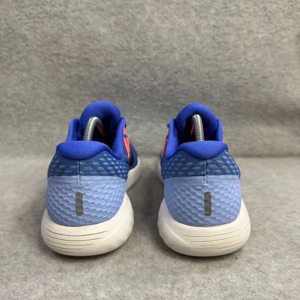 Nike Lunarglide 8 Womens Shoes Size 7.5 Blue & White Running Sneakers AA8677-406